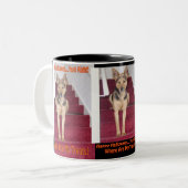 Tasse 2 Couleurs Chien d'Halloween et aucun traitement (Devant gauche)