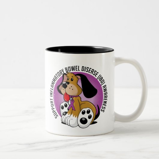Tasse 2 Couleurs Chien d'IBD (Droit)