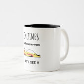 Tasse 2 Couleurs Chien drôle (Devant droit)