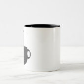 Tasse 2 Couleurs Chien en mode café (Centre)