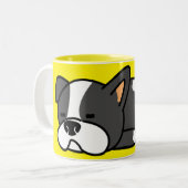 Tasse 2 Couleurs Chien endormi (Devant gauche)