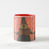 Tasse 2 Couleurs Chien et fraise (Centre)