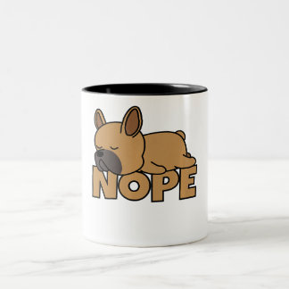Tasse 2 Couleurs Chien français de Nope Lazy