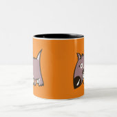 Tasse 2 Couleurs Chien idiot (Centre)