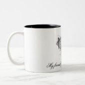 Tasse 2 Couleurs Chien mignon (Gauche)