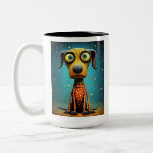 Tasse 2 Couleurs Chien Monstre Drôle: Mutt Medusa