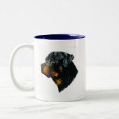 Tasse 2 Couleurs chien-rottweiler (Gauche)