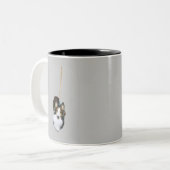 Tasse 2 Couleurs Chien Serpillière (Devant gauche)