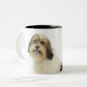 Tasse 2 Couleurs Chien sur le blanc 104 (Devant gauche)