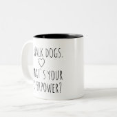 Tasse 2 Couleurs Chien Walker (Devant gauche)