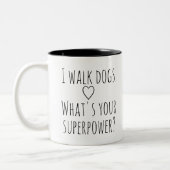 Tasse 2 Couleurs Chien Walker (Gauche)