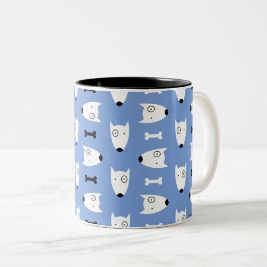 Tasse 2 Couleurs Chiens (Devant droit)