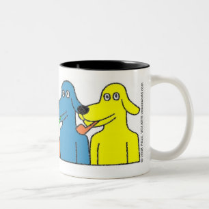 TASSE 2 COULEURS CHIENS $14,95 DE BUBBLE-PIPE