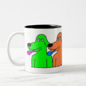 TASSE 2 COULEURS CHIENS $14,95 DE BUBBLE-PIPE (Gauche)