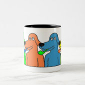 TASSE 2 COULEURS CHIENS $14,95 DE BUBBLE-PIPE (Centre)