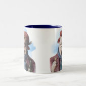 Tasse 2 Couleurs Chiens Amusants Bar Bière Patrons Réguliers  (Centre)