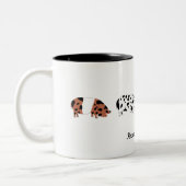 Tasse 2 Couleurs Chiens de KuneKune (Gauche)