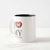 Tasse 2 Couleurs Chiens de taureaux français (Devant gauche)