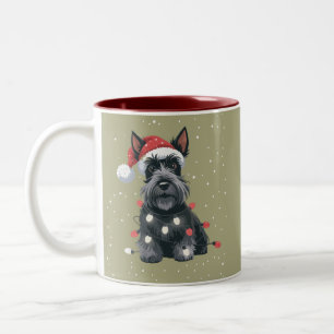 Tasse 2 Couleurs Chiens Scottie Scottish Terrier Noël Chien Maman 