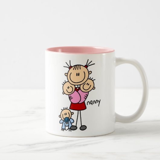 Tasse 2 Couleurs Chiffre de bâton de bonne d'enfants (Droit)