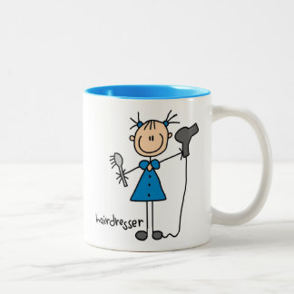 Tasse 2 Couleurs Chiffre de bâton de coiffeur