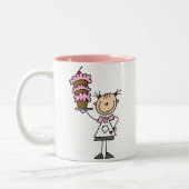 Tasse 2 Couleurs Chiffre femelle Baker de bâton (Gauche)