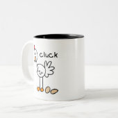 Tasse 2 Couleurs Chiffre poulet de bâton (Devant gauche)