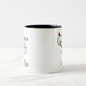 Tasse 2 Couleurs Chiffre poulet de bâton (Centre)