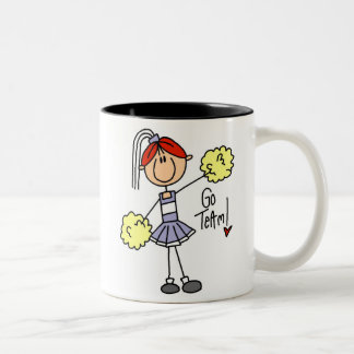 Tasse 2 Couleurs Chiffre pourpre T-shirts et cadeaux de bâton de