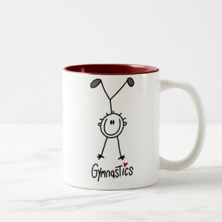 Tasse 2 Couleurs Chiffre simple gymnaste de bâton