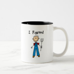 Tasse 2 Couleurs Chiffre T-shirts et cadeaux de bâton d'agriculteur