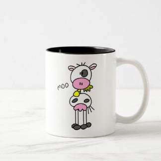 Tasse 2 Couleurs Chiffre T-shirts et cadeaux de bâton de vache