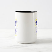 Tasse 2 Couleurs Chihuahua Abstrait (Centre)
