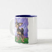 Tasse 2 Couleurs Chihuahua Cadeaux et accessoires (Devant gauche)