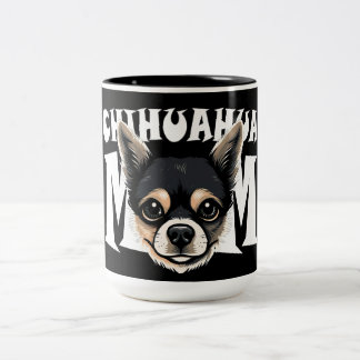 Tasse 2 Couleurs Chihuahua Maman mignonne Chihuahua Momma Chien chi