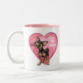 Tasse 2 Couleurs Chihuahua Saint-Valentin (Gauche)