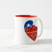 Tasse 2 Couleurs Chilienne (Devant droit)