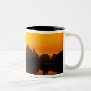 Tasse 2 Couleurs Chine. Chine colorée. Belle rivière Li.