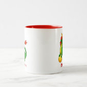 Tasse 2 Couleurs Chinese Green Dragon Custom Name (Centre)