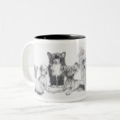 Tasse 2 Couleurs Chinois arrêté (Devant gauche)