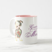 Tasse 2 Couleurs Chinois Crested Heart Maman (Devant gauche)