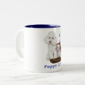 Tasse 2 Couleurs Chiot (Devant gauche)