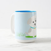 Tasse 2 Couleurs Chiot (Devant gauche)