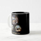 Tasse 2 Couleurs Chiot Beagle mignon (Devant gauche)