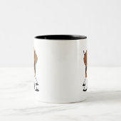 Tasse 2 Couleurs Chiot Beagle Mignon (Centre)