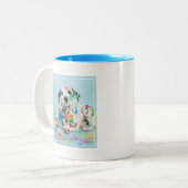 Tasse 2 Couleurs Chiot dalmatien (Devant gauche)