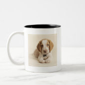 Tasse 2 Couleurs Chiot de beagle (Gauche)