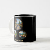 Tasse 2 Couleurs Chiot de boîte mignonne (Devant gauche)