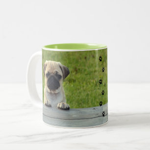 Tasse 2 Couleurs Chiot de carlin
