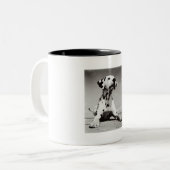 Tasse 2 Couleurs Chiot de Dalmation (Devant gauche)